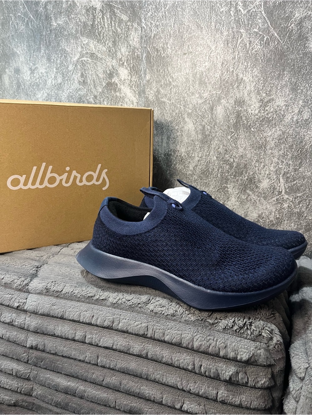 allbirds women’s Navy Knit Slip-On Sneaker